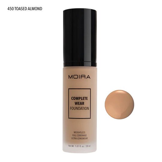 MOIRA Complete Wear Foundation (450, Toasted Almond)