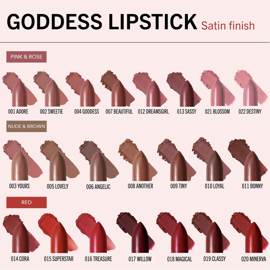 Moira LIP GODDESS LIPSTICK (001, ADORE)