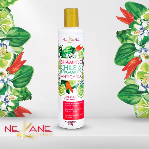 NE KANE CAPILAR Shampoo Chile &amp; Bergamota Anticaída