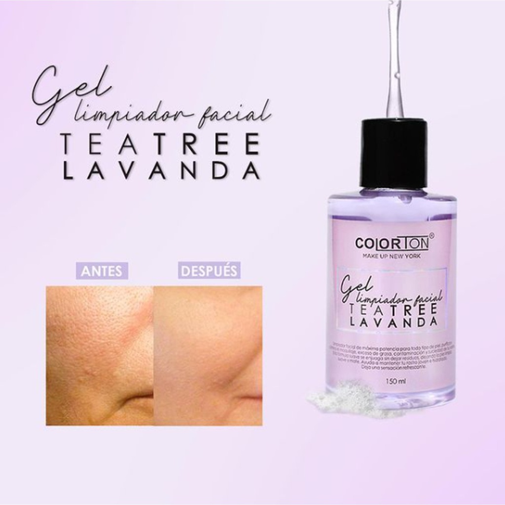 Colorton GEL LIMPIADOR FACIAL TEATREE LAVANDA