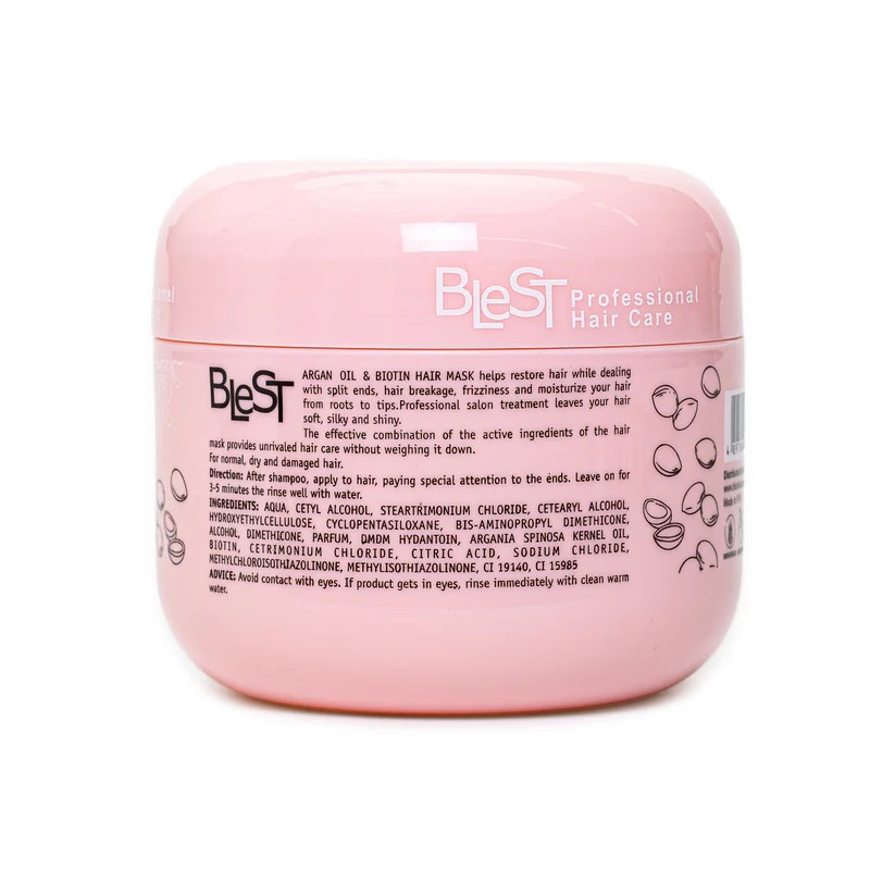 BLEST PROFESSIONAL HAIR CARE ARGAN OIL &amp; BIOTIN HAIR MASK