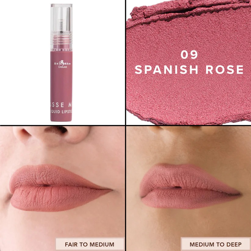 Italia Deluxe Mousse Matte Liquid Lipstick 09 Spanish Rose