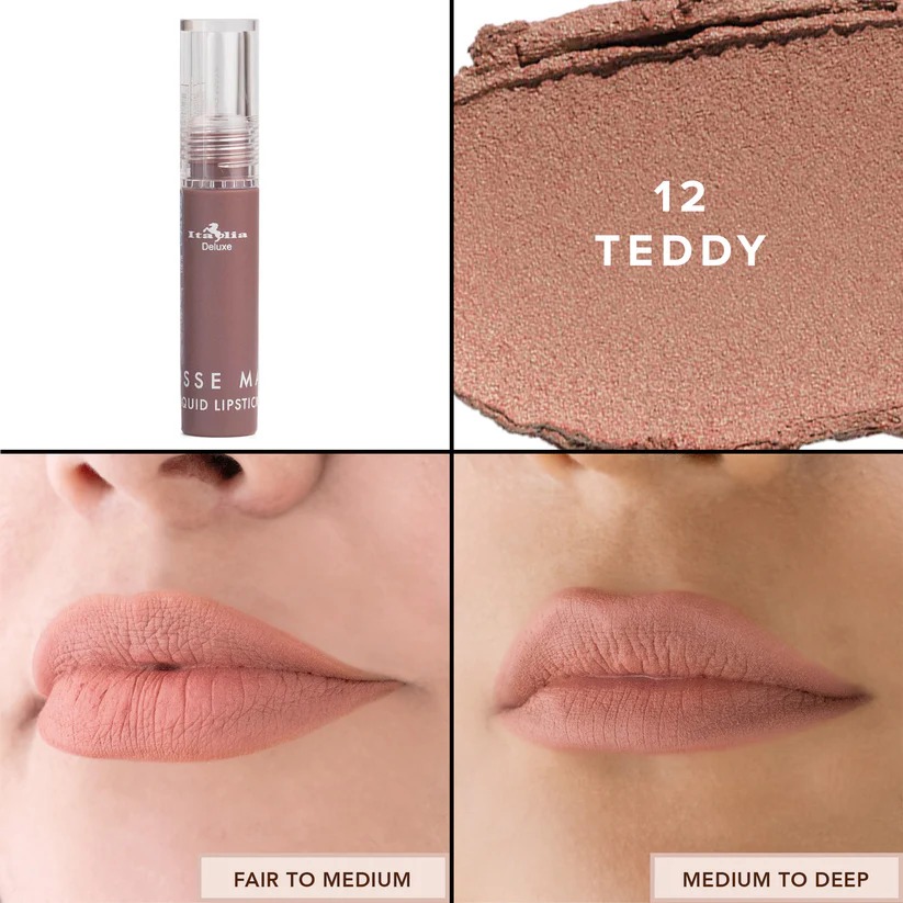 Italia Deluxe Mousse Matte Liquid Lipstick 12 Teddy