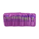 BEAUTY CREATIONS JUEGO DE BROCHAS DE 24 PIEZAS THE NEON PURPLE