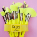 BEAUTY CREATIONS JUEGO DE BROCHAS DE 24 PIEZAS THE NEON YELLOW