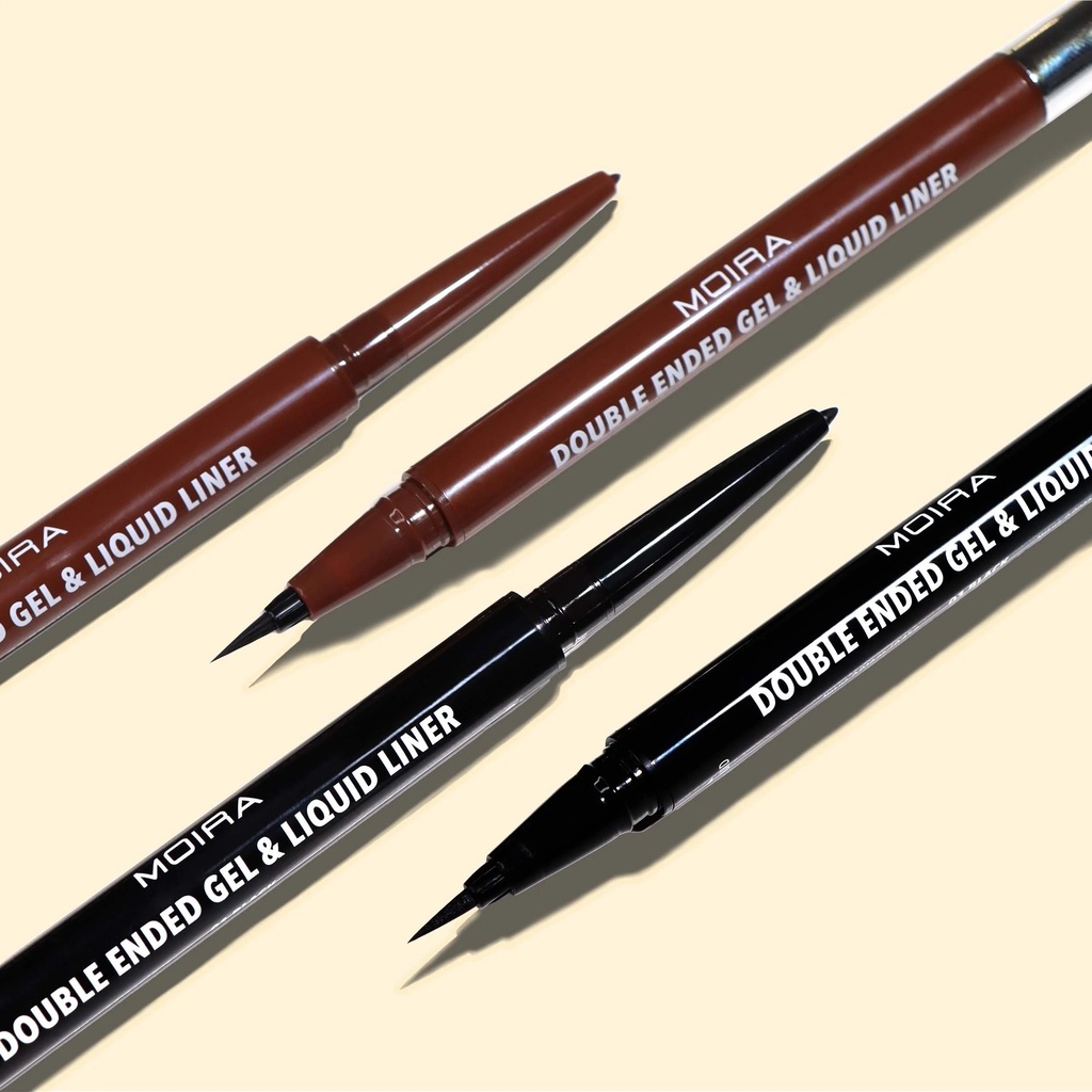 Moira Double Ended Gel Liquid Liner 02 Brown