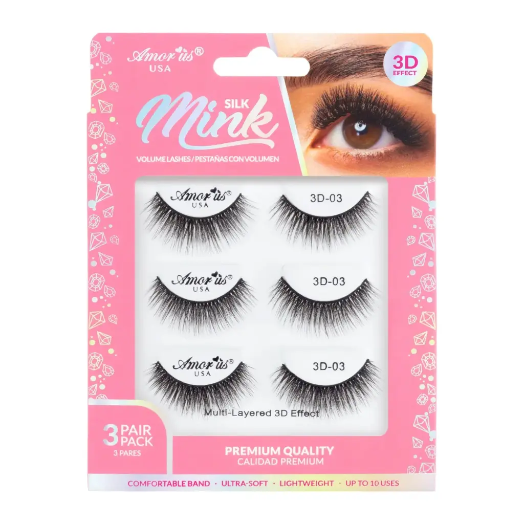 Amor Us 3D SILK MINK LASHES #03