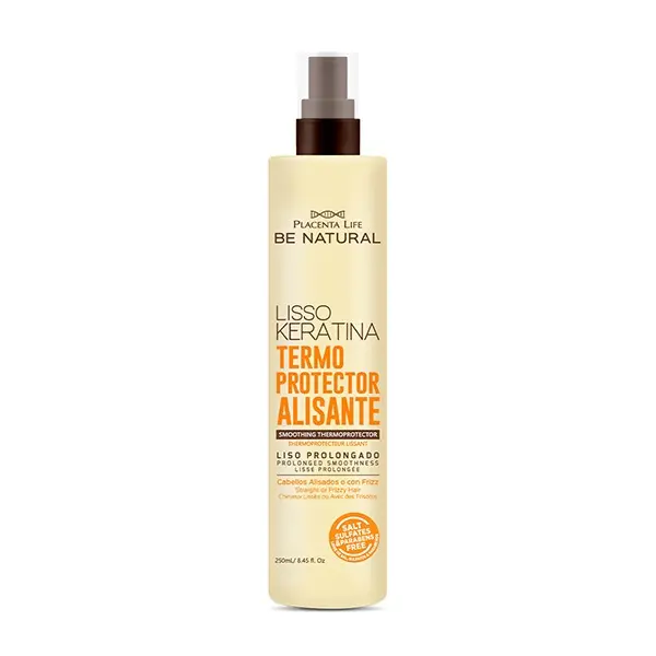 BE NATURAL Termo Protector Alisante – Protección Térmica, Control del Frizz y Efecto Liso