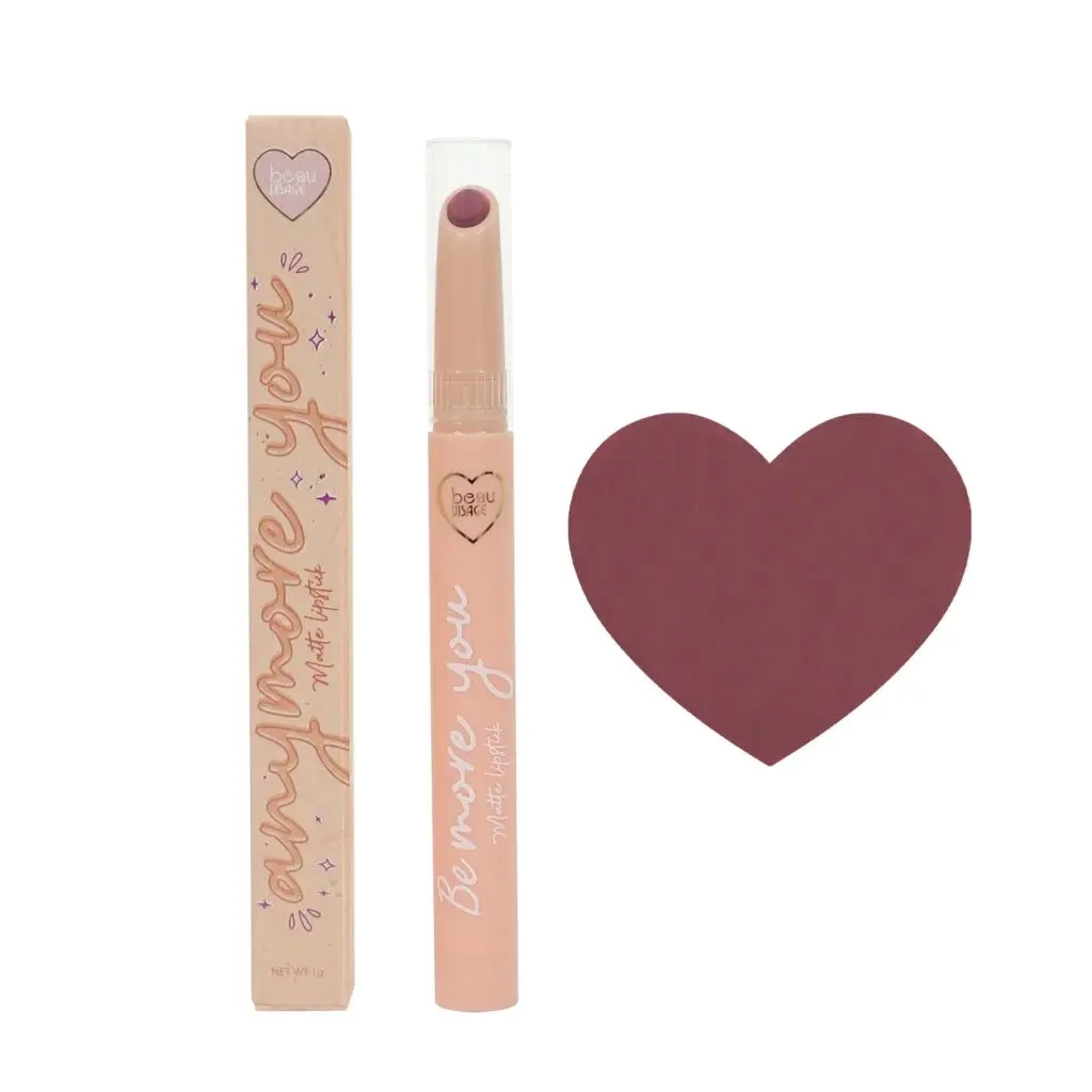 BEAU VISAGE Anymore You Matte Lipstick 05 Pink Sugar – Labial Mate de Alta Pigmentación y Larga Duración
