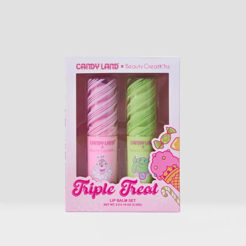BEAUTY CREATIONS CANDY LAND TRIPLE TREAT LIP BALM SET 2 PCS