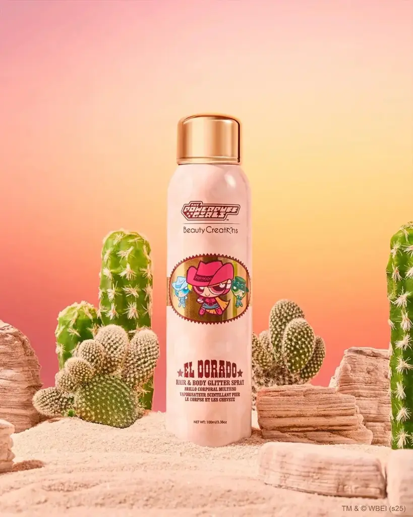BEAUTY CREATIONS THE POWERPUFF HAIR & BODY GLITTER SPRAY EL DORADO