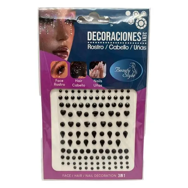 BEAUTY STYLE DECORACION 3 EN 1 ROSTRO, CABELLO Y UÑAS