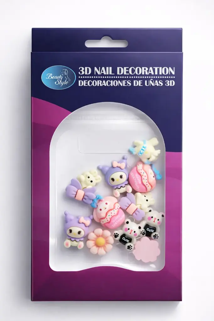 BEAUTY STYLE DECORACION DE UÑAS 3D CUTE