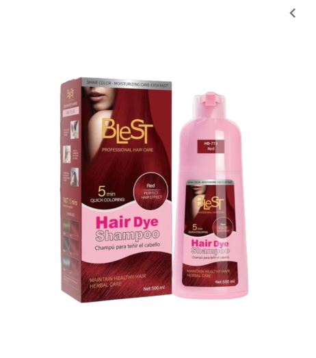 BLEST Hair Dye Shampoo RED
