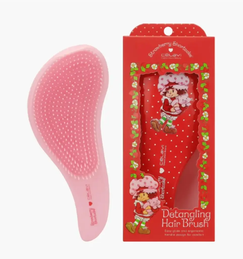 CELAVI DETANGLING HAIR BRUSH STRAWBERRY