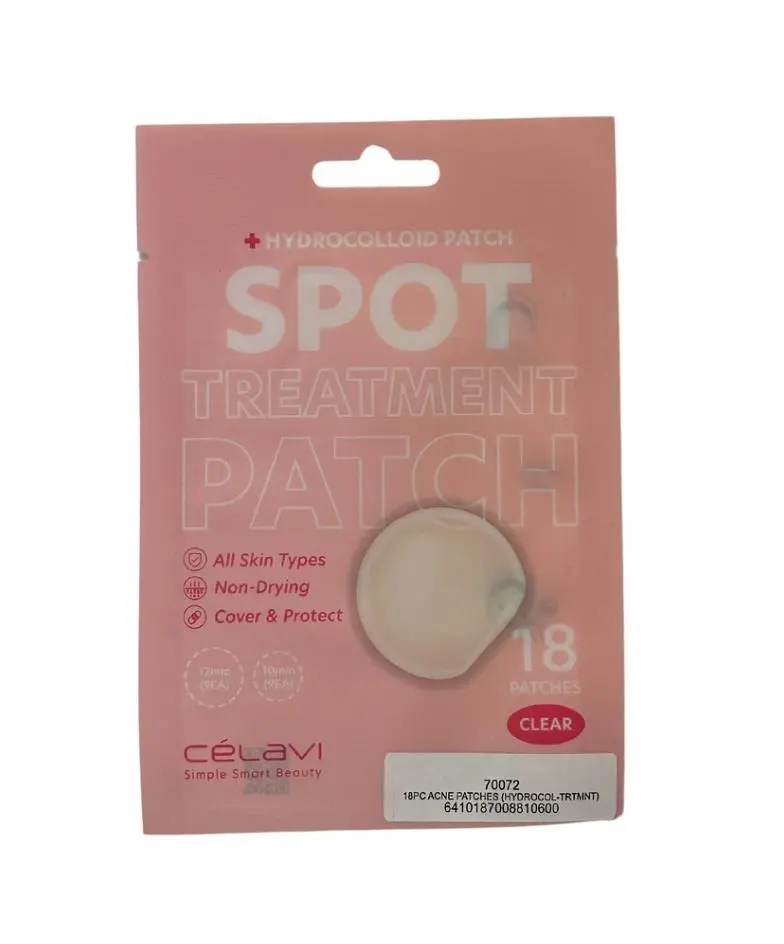 CELAVI SPOT TREATMENT PATCH 18 PC CLEAR