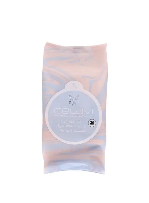 CELAVI TOALLITAS DESMAQUILLANTES COLLAGEN & HYALURONIC ACID
