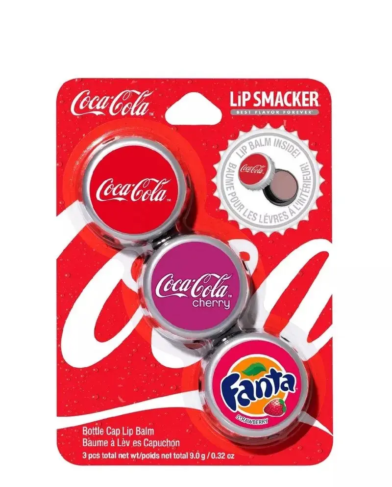 Coke Bottle Cap Lip Balm Trio