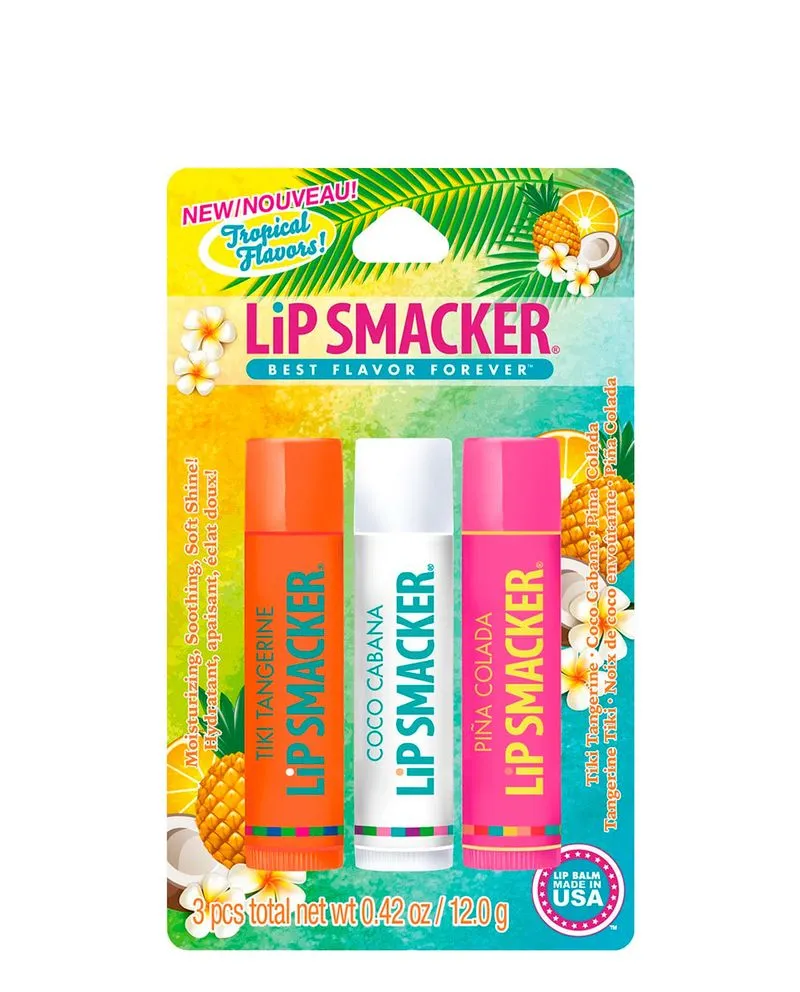 FLAVORS LIP BALM TRIO Tropical Fever