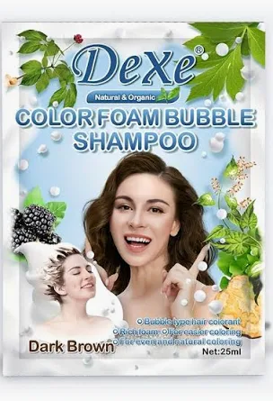 H.N.P COLOR FOAM BUBBLE SHAMPOO DARK BROWN