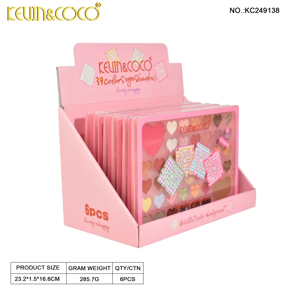 KEVIN Y COCO LUCKY=HAPPY 39 COLORS EYESHADOW
