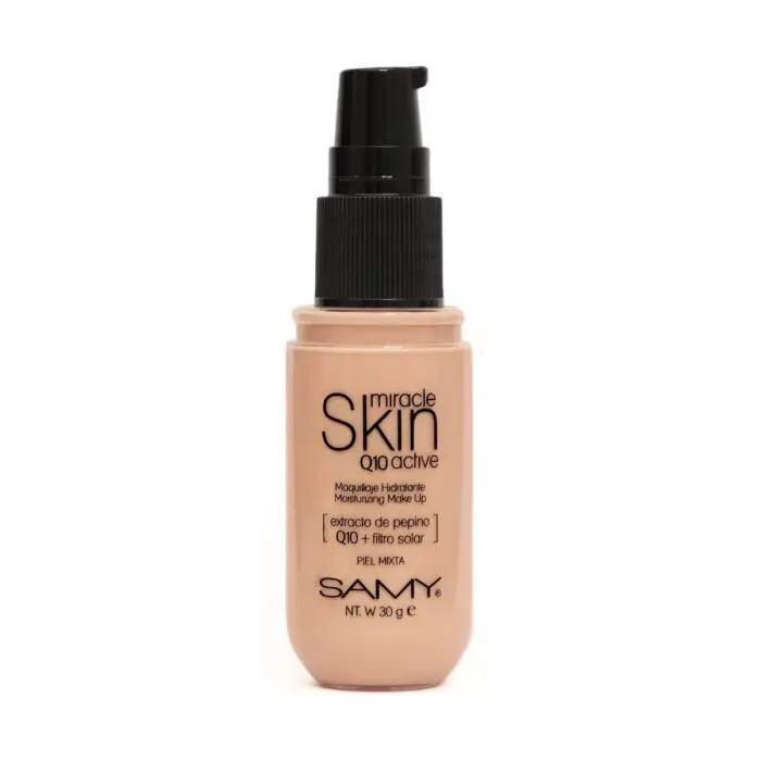 MAQUILLAJE HIDRATANTE BASE LIQUIDA SAMY # 01. VAINILLA LIGERA