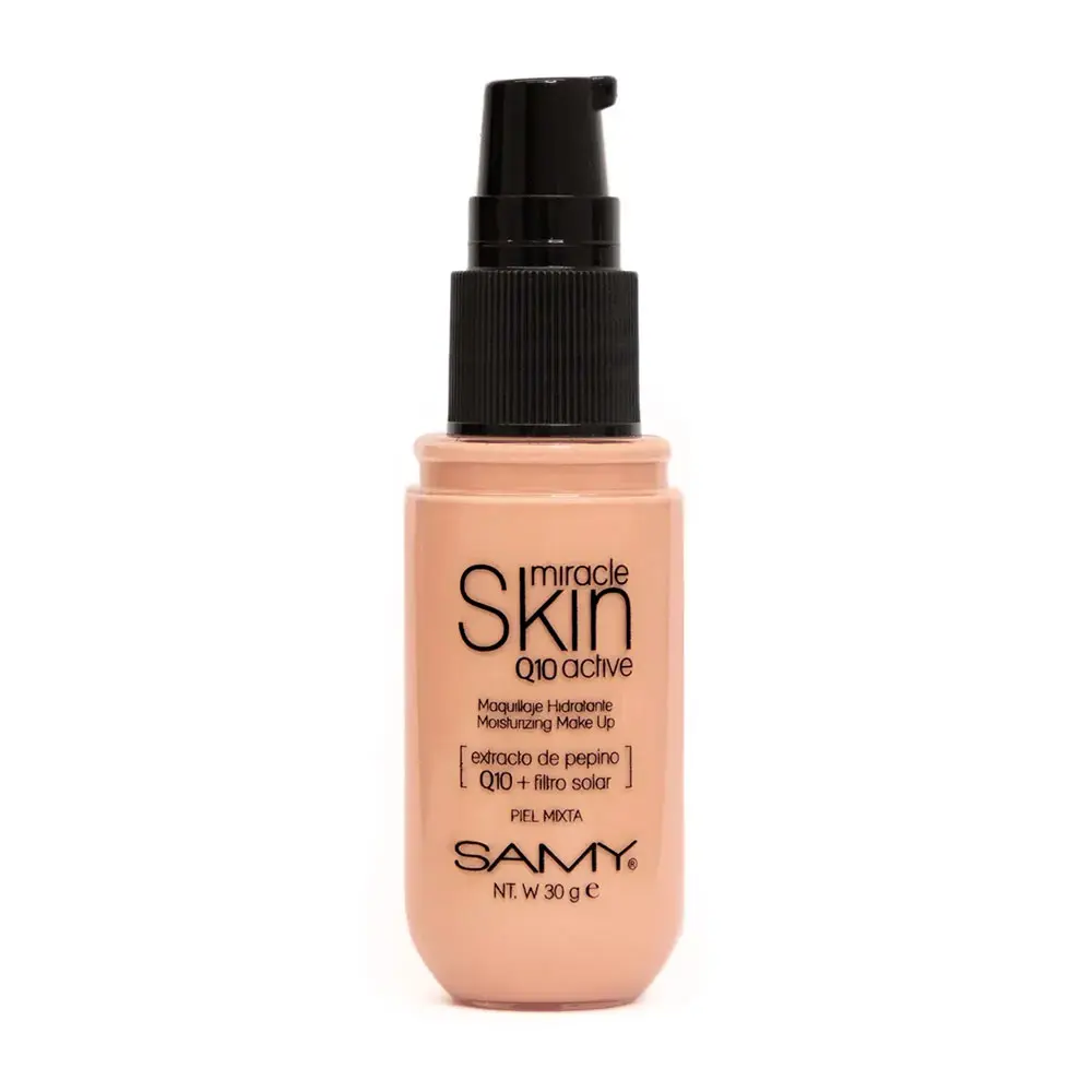 MAQUILLAJE HIDRATANTE BASE LIQUIDA SAMY # 03. DORADO NEUTRO