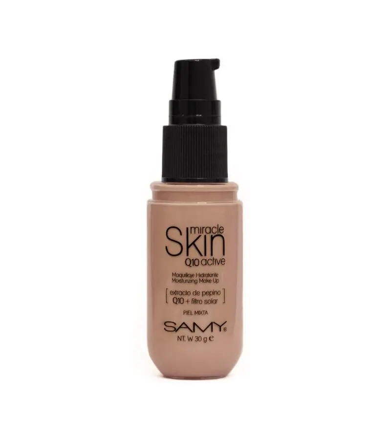 MAQUILLAJE HIDRATANTE BASE LIQUIDA SAMY # 04. DEEP HONEY - MIEL PROFUNDA