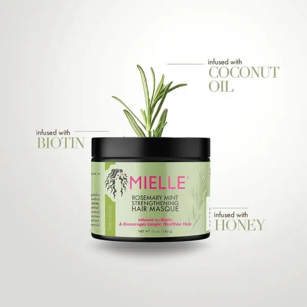 MIELLE Rosemary Mint Strengthening Hair Masque 340g