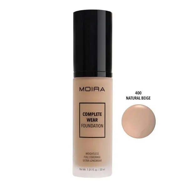 MOIRA Complete Wear Foundation (400, Natural Beige)
