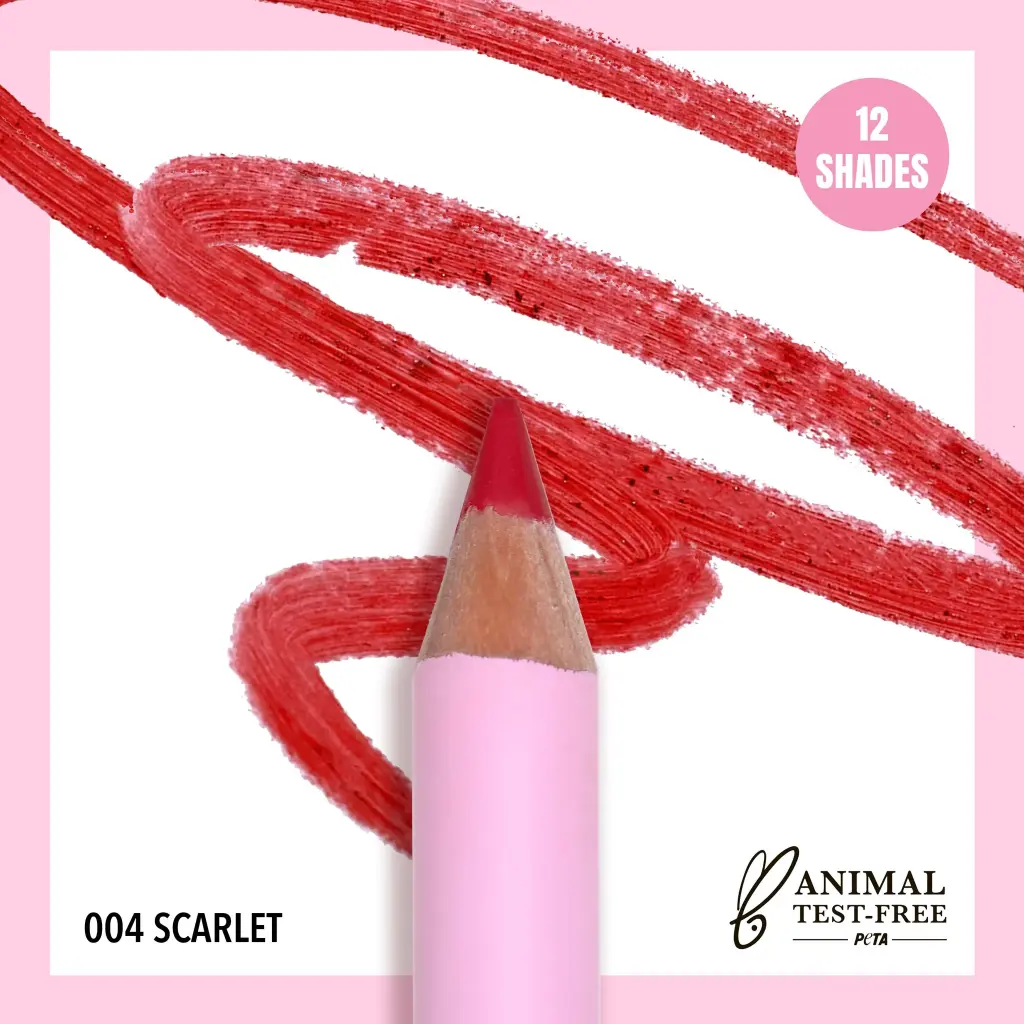 MOIRA FLIRTY LIP PENCIL 004 SCARLET