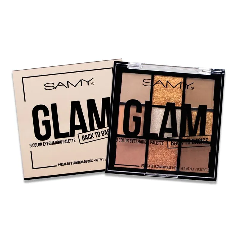 PALETA X 9 SOMBRAS DE OJOS SAMY # 10. GLAM
