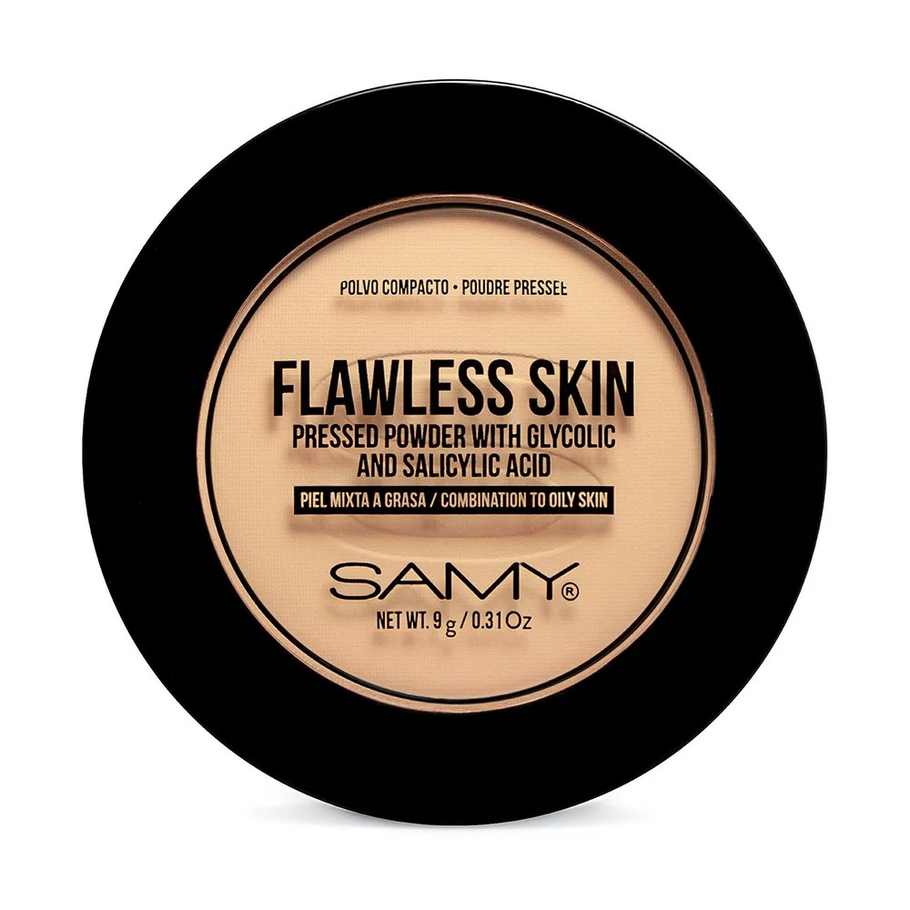 POLVO COMPACTO PIEL MIXTA A GRASA SAMY # 02. BEIGE
