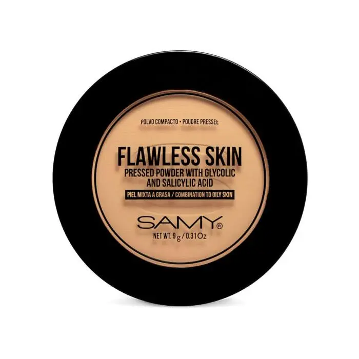 POLVO COMPACTO PIEL MIXTA A GRASA SAMY # 03. MEDIUM