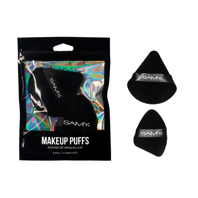 POMOS DE MAQUILLAJE TRIANGULARES X 2 UND SAMY