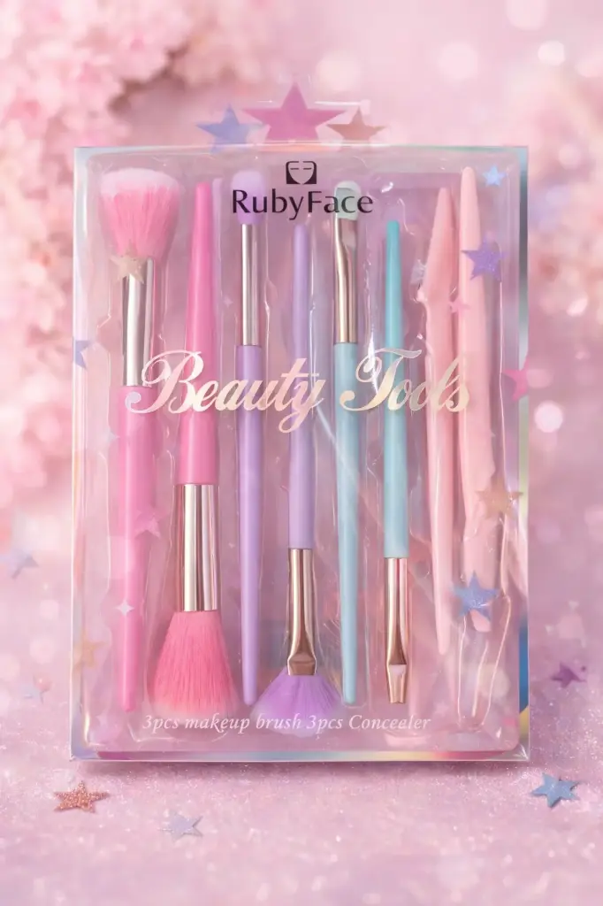 RUBY FACE BEAUTY TOOL BRUSH 8 PCS