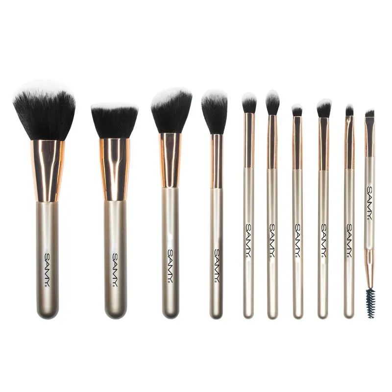 SET DE BROCHAS X 10 UND SAMY GOLDEN GLAM COLLECTION