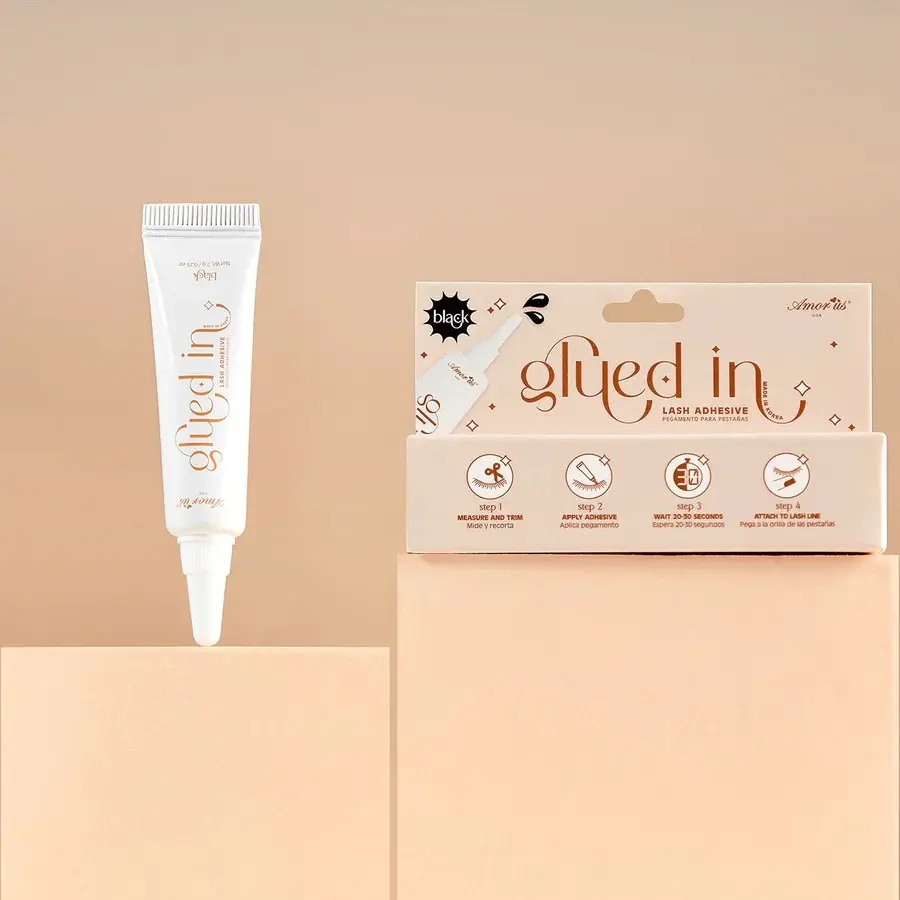 AMOR US Glued In Lash Adhesive Black – Pegamento para Pestañas Postizas Negro