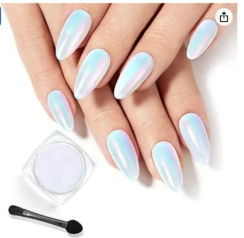 BEAUTY STYLE DECORACION DE UÑAS EFECTO AURORA AZUL