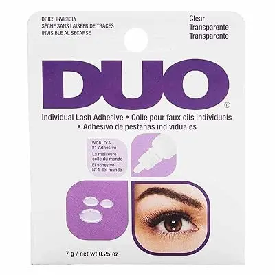 DUO INDIVIDUAL LASH ADHESIVE TRANSPARENTE 0.25 OZ