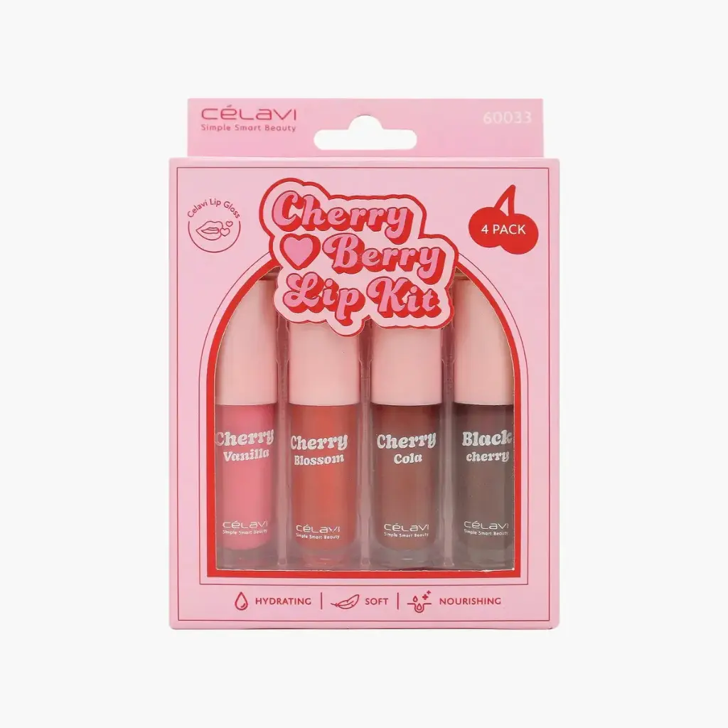 CELAVI Cherry Berry lip Kit 4pcs