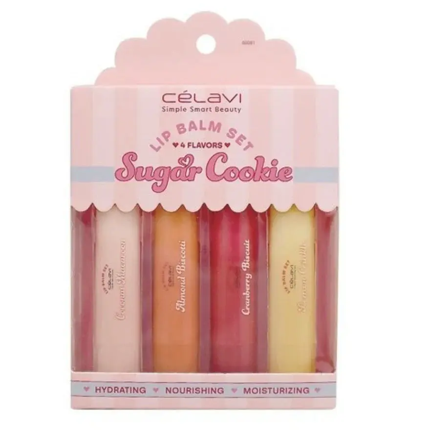 CELAVI Sugar Cookie lip balm set 4pcs