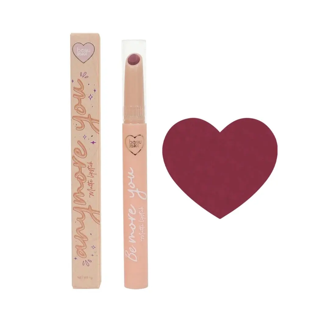 BEAU VISAGE Anymore You Matte Lipstick 03 Princess Dream – Labial Mate de Larga Duración y Alta Pigmentación