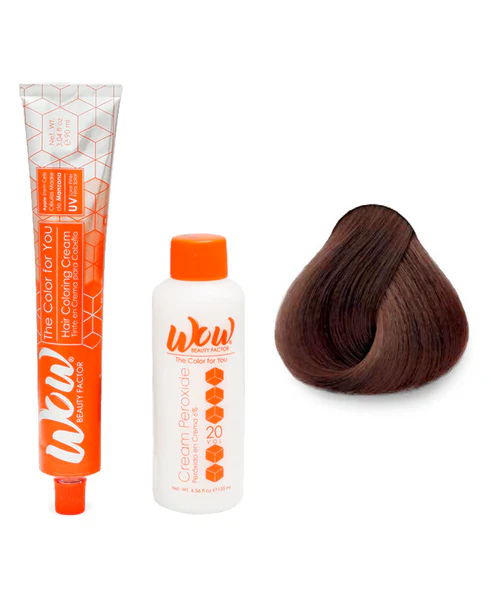 WOW Tinte en Crema para Cabello con Peróxido en Crema 7.07 RubioFrío