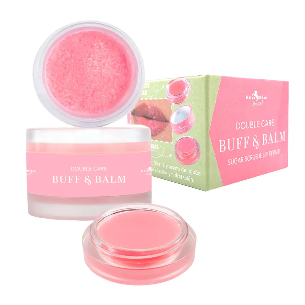 Italia Deluxe Buff & Balm | Sugar Scrub & Lip Repair