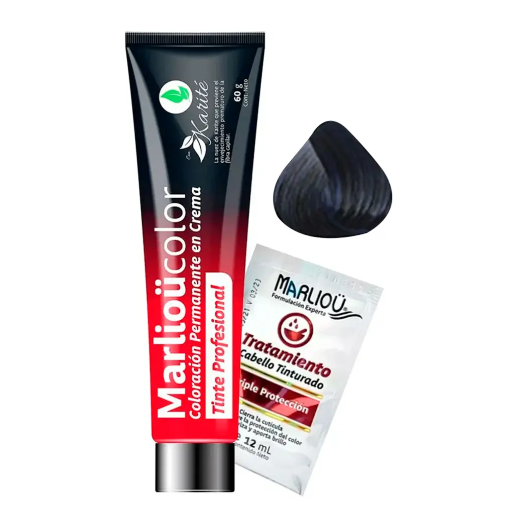MARLIOU TINTE PROFESIONAL NATURAL NEGRO AZUL 1-11