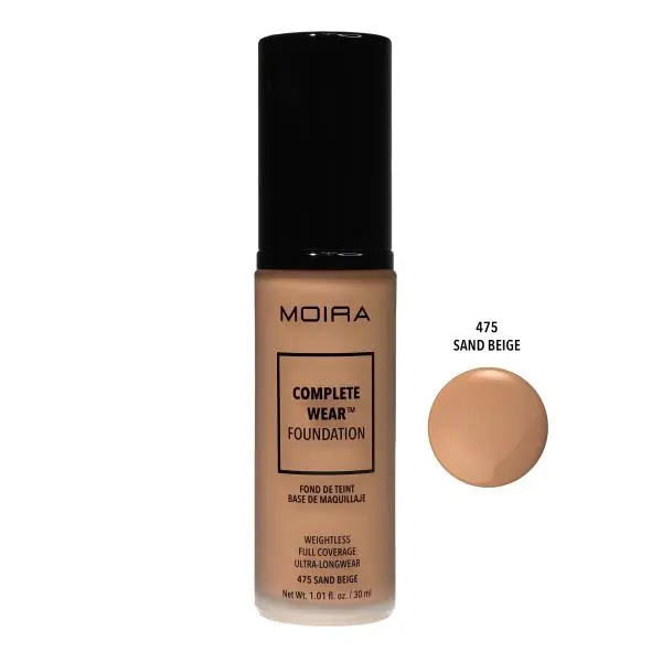 Moira Complete Wear? Foundation (475, Sand Beige)