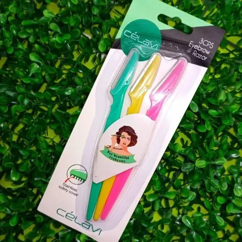 CELAVI EYEBROW RAZOR 3 PIEZAS