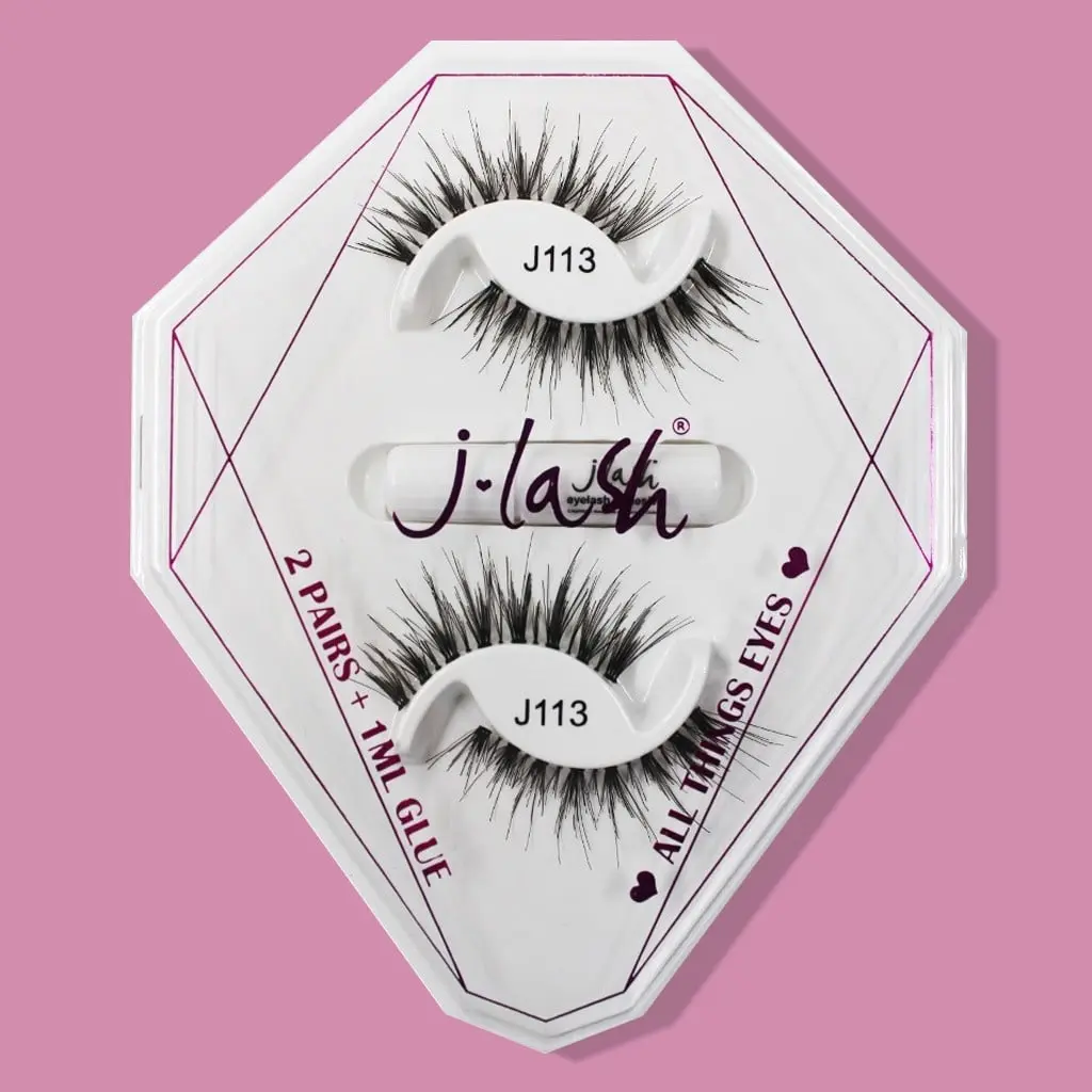 JLASH 2 PAIR W/ GLUE - J113