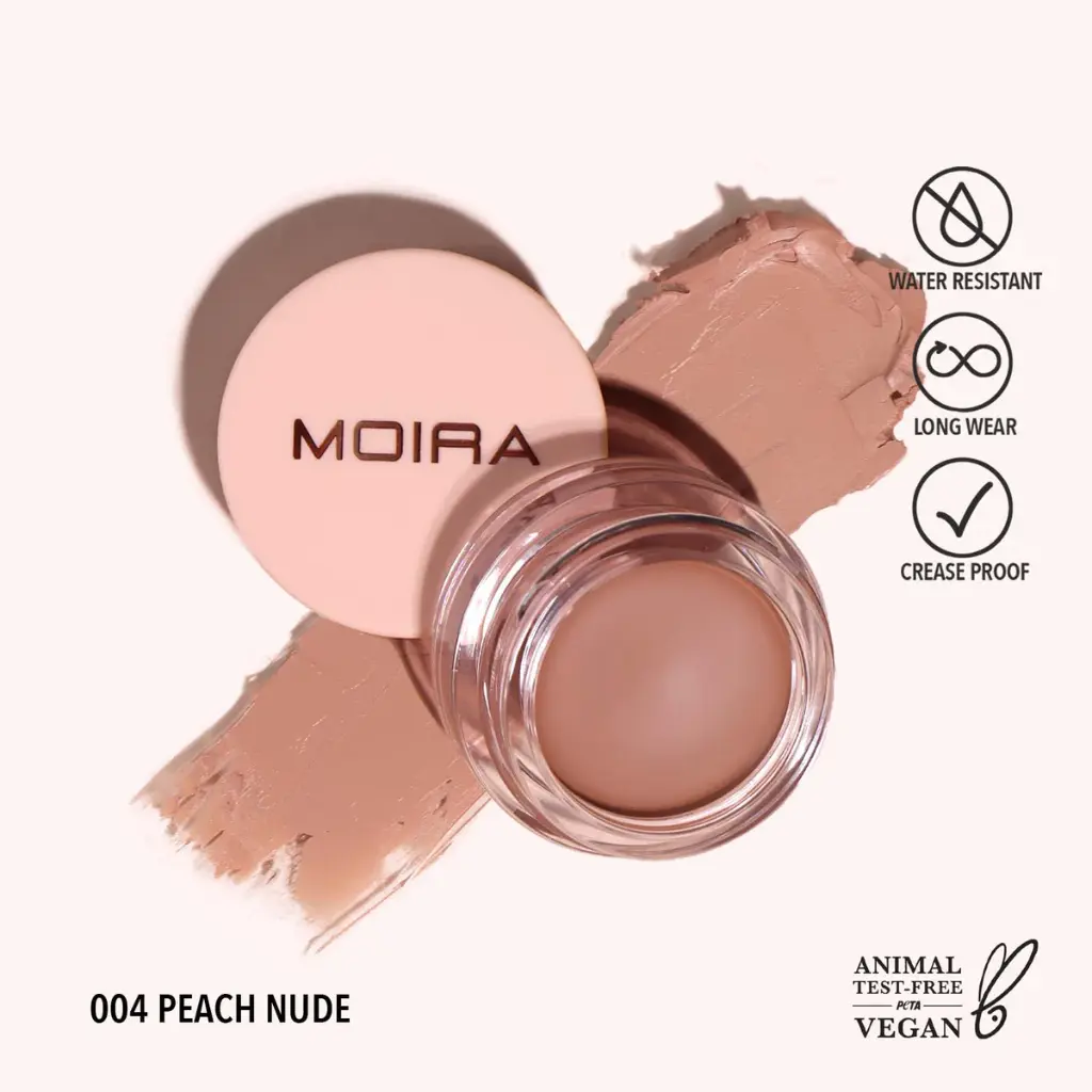 MOIRA Lasting Priming Cream Shadow (004, Peach Nude)